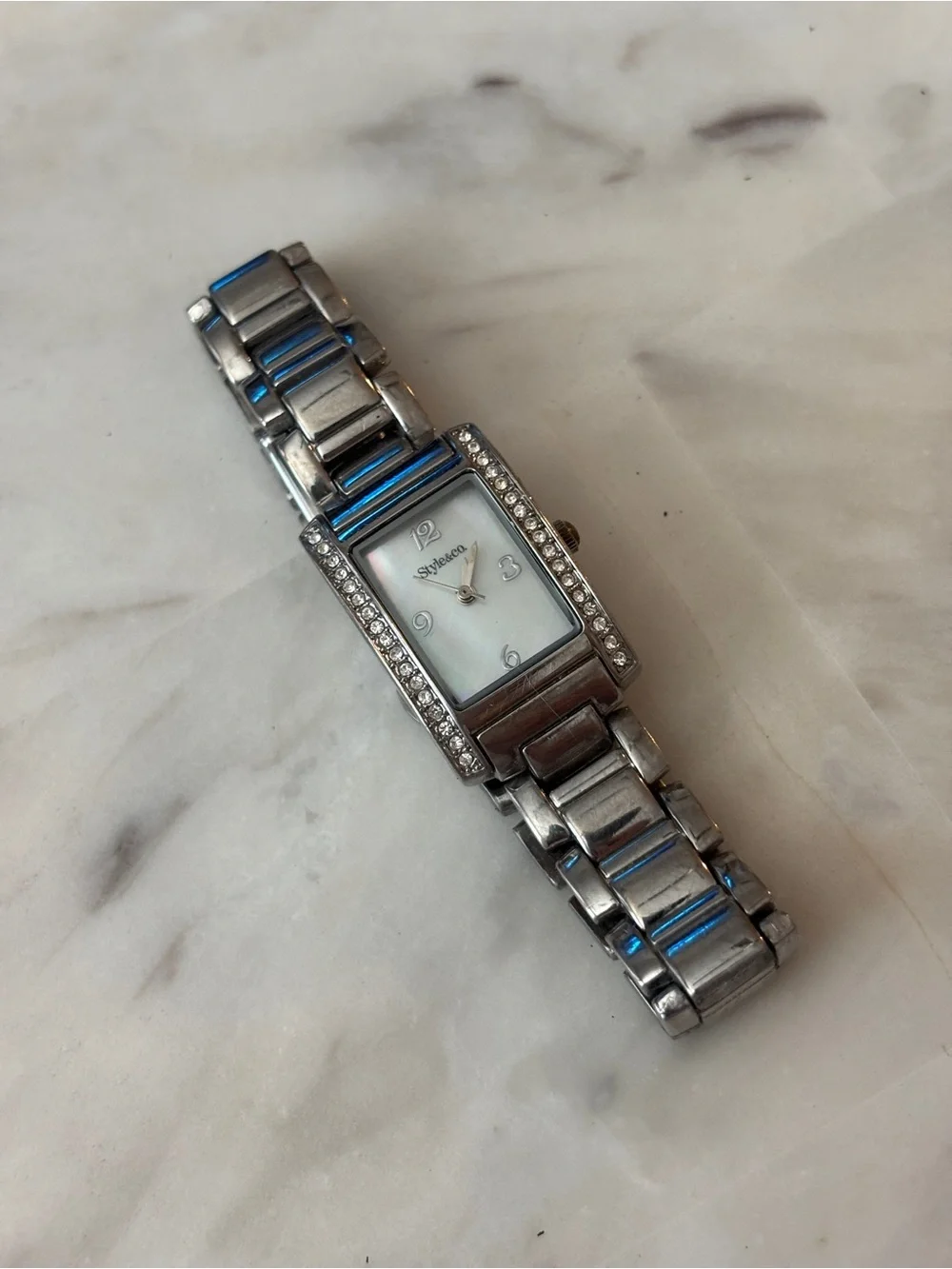 Silver Crystal-Accent Women’s Bracelet Watch - Silver